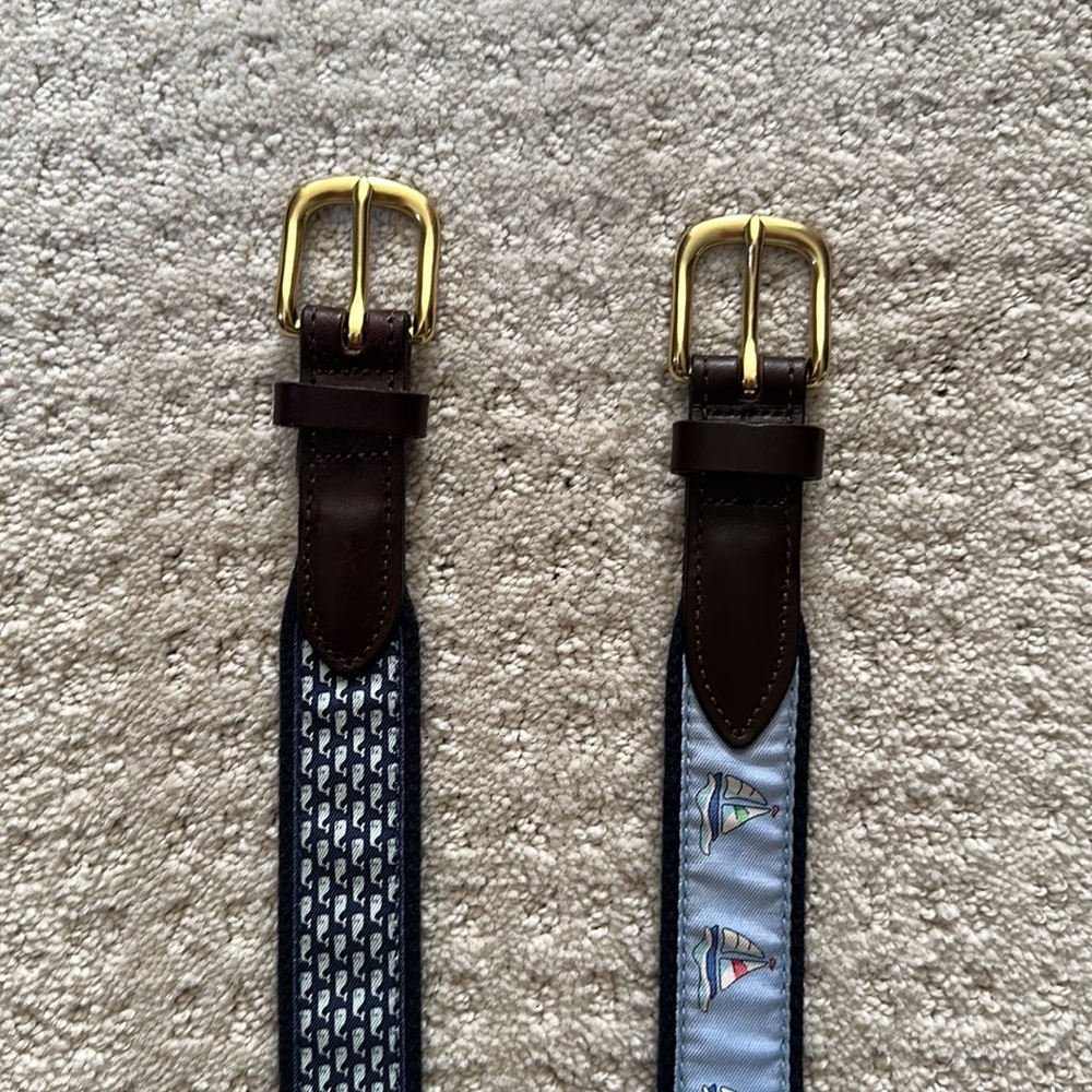 2 Vineyard Vines Boys Belts Size 26 and 28 - Picture 2 of 7